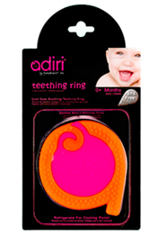    Adiri A Teething Rings, magenta-orange
