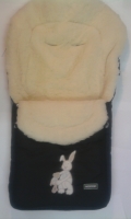 Детский конверт из меха Womar 90X45 см. черный