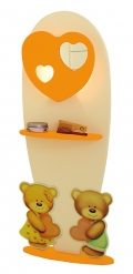 Трюмо-светильник Baby Expert Cuore цвет Кремовый / Оранжевый