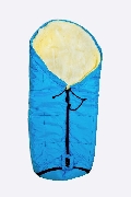 Детский меховой конверт Kaiser Iglu Aktion (одна молния) голубой